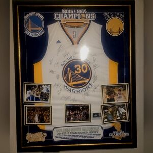 Golden State Warriors signed Championship team Jersey (2014-15)
